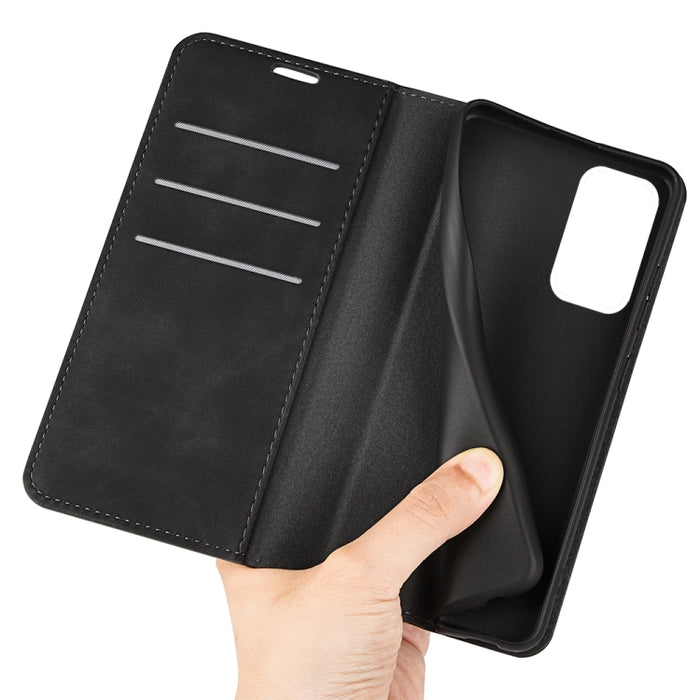 Para Xiaomi Redmi Note 11 Estuche de cuero con succión magnética de piel retro con soporte, ranuras para tarjetas y billetera, For Xiaomi Redmi Note 11