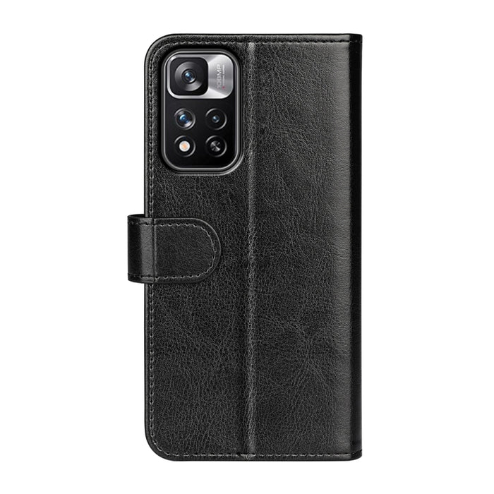 Para Xiaomi Redmi Note 11 Pro / Note 11 Pro+ R64 Funda protectora con textura individual con tapa horizontal con soporte y ranuras para tarjetas y billetera y marco de fotos, For Xiaomi Redmi Note 11 Pro