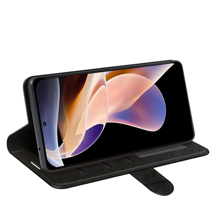 Para Xiaomi Redmi Note 11 Pro / Note 11 Pro+ R64 Funda protectora con textura individual con tapa horizontal con soporte y ranuras para tarjetas y billetera y marco de fotos, For Xiaomi Redmi Note 11 Pro