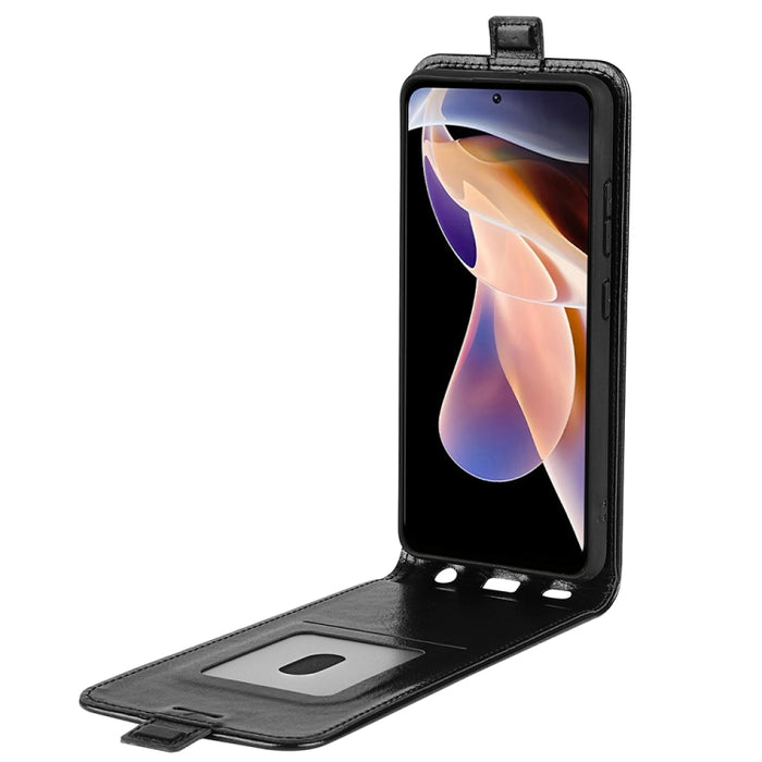 Para Xiaomi Redmi Note 11 Pro / Note 11 Pro + R64 Textura Funda protectora de cuero con tapa vertical única con ranuras para tarjetas y marco de fotos, For Xiaomi Redmi Note 11 Pro