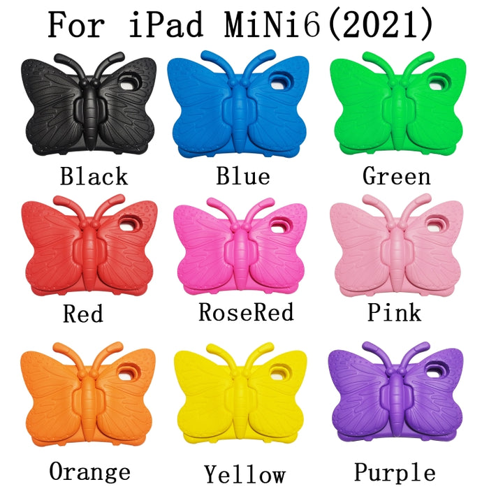 Estuche protector a prueba de caídas EVA con soporte de mariposa, For iPad mini 6 / mini 2024