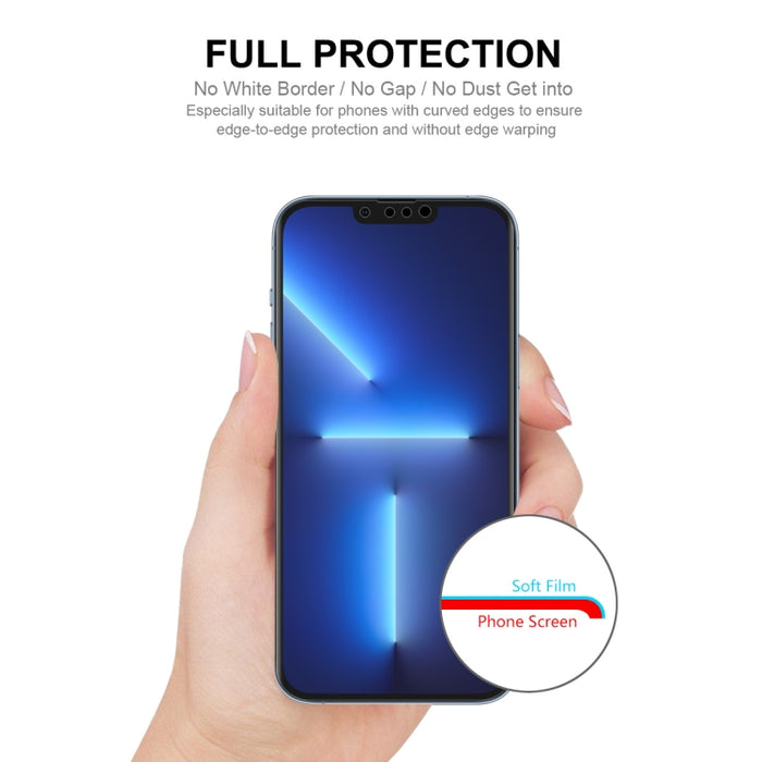 Película de hidrogel a prueba de explosiones con pegamento completo ENKAY para iPhone 13/13 Pro