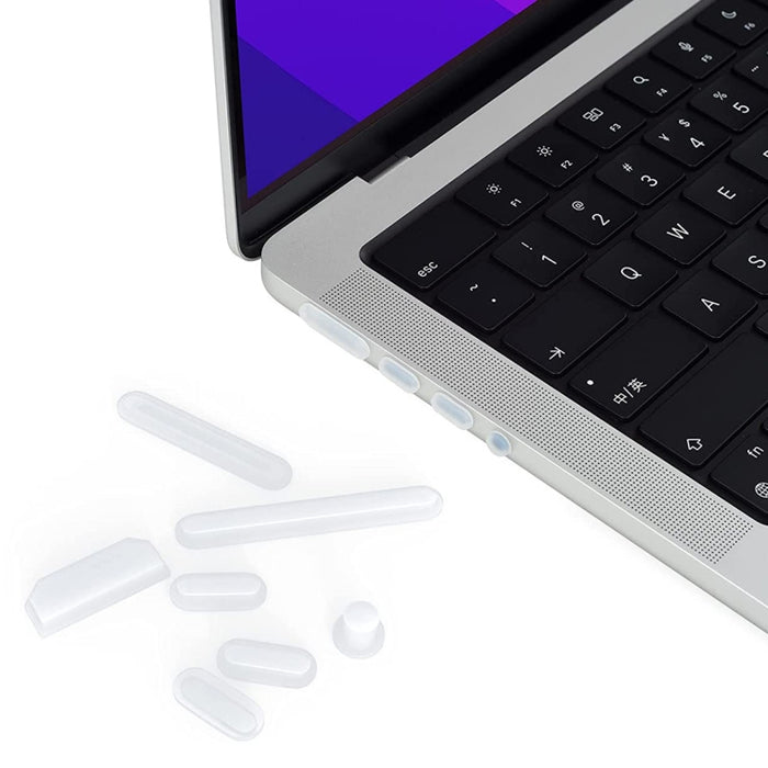ENKAY Hat-Prince Tapones Antipolvo de Silicona para MacBook Pro 14.2 pulgadas A2442 / 16.2 pulgadas A2485 2021