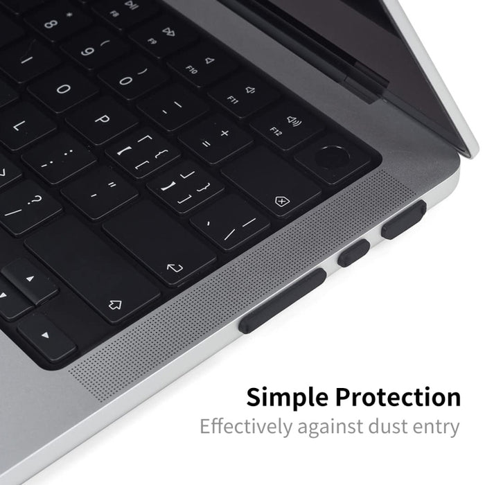 ENKAY Hat-Prince Tapones Antipolvo de Silicona para MacBook Pro 14.2 pulgadas A2442 / 16.2 pulgadas A2485 2021