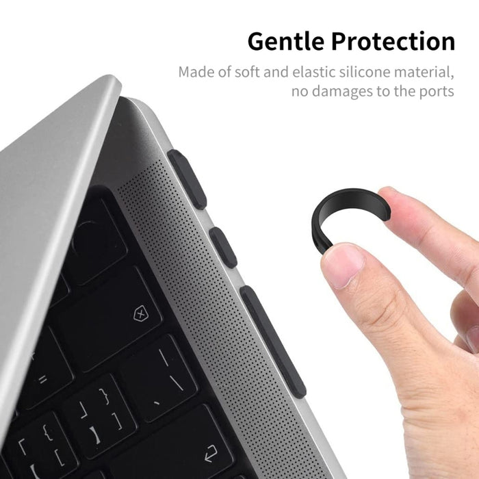 ENKAY Hat-Prince Tapones Antipolvo de Silicona para MacBook Pro 14.2 pulgadas A2442 / 16.2 pulgadas A2485 2021