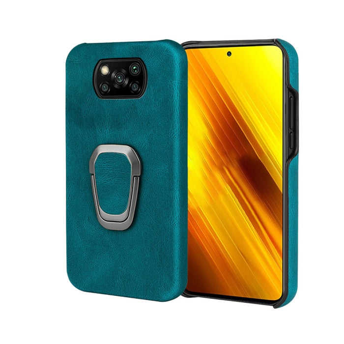 Funda de teléfono PU con soporte de anillo para Xiaomi Poco X3 / X3 NFC / Poco X3 Pro, For Xiaomi Poco X3