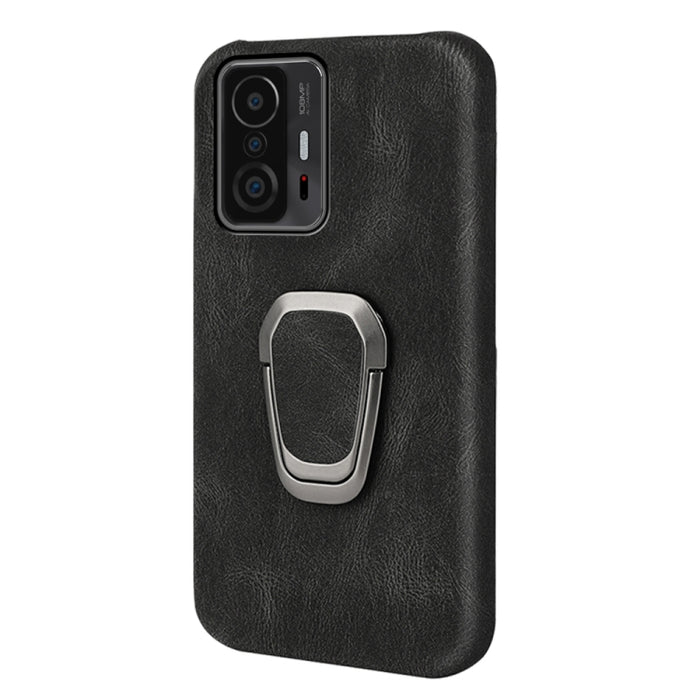 Funda de teléfono PU con soporte de anillo para Xiaomi Mi 11T / 11T Pro, For Xiaomi Mi 11T / 11T Pro