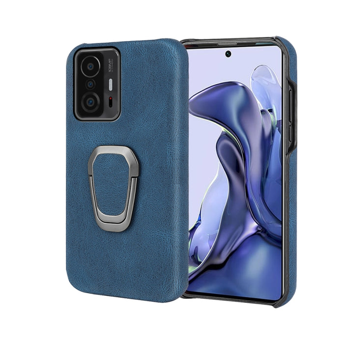 Funda de teléfono PU con soporte de anillo para Xiaomi Mi 11T / 11T Pro, For Xiaomi Mi 11T / 11T Pro