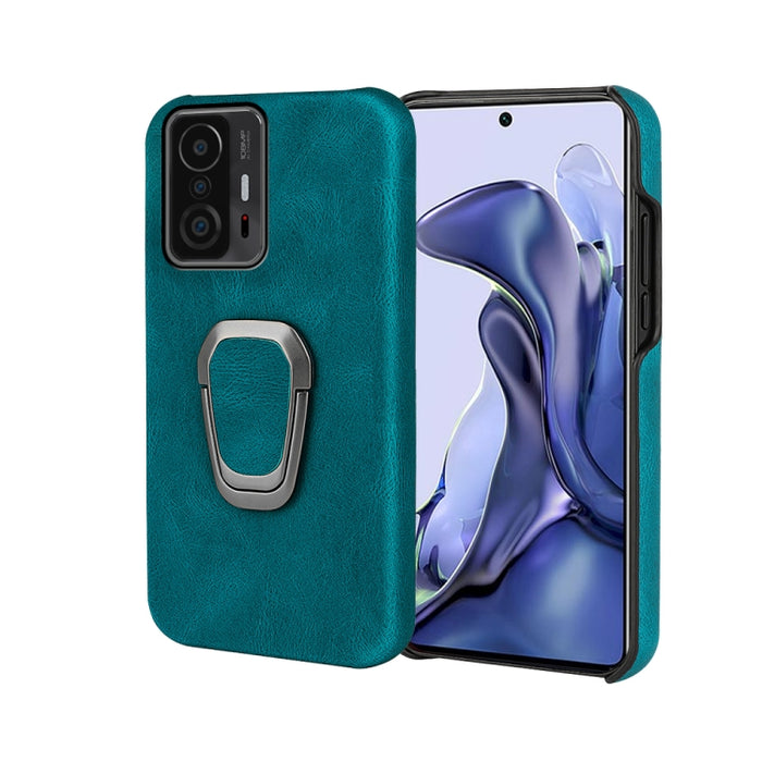 Funda de teléfono PU con soporte de anillo para Xiaomi Mi 11T / 11T Pro, For Xiaomi Mi 11T / 11T Pro