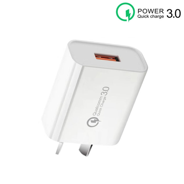 Cargador rápido CA-25 QC3.0 USB 3A para teléfono móvil, enchufe AU, AU Plug