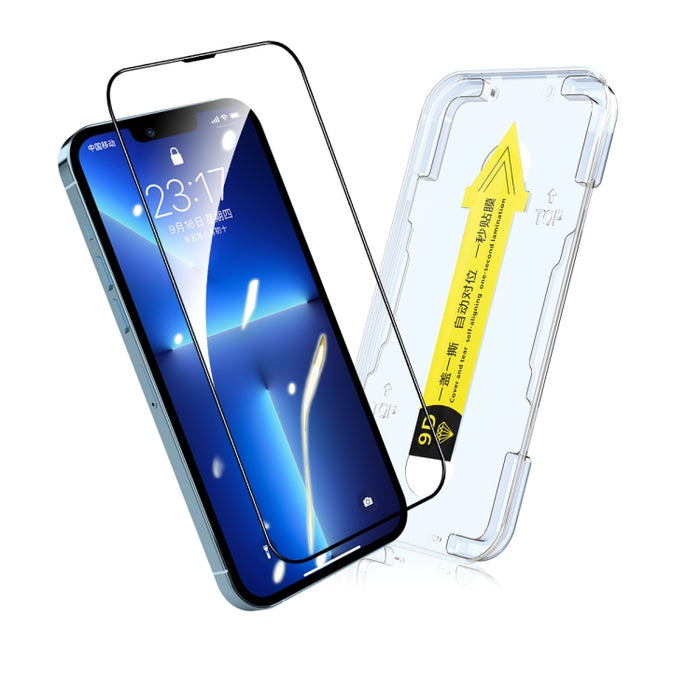 Película de vidrio templado ENKAY Quick Stick para iPhone 12 mini, For iPhone 13 mini, For iPhone 13 / 13 Pro, For iPhone 13 Pro Max