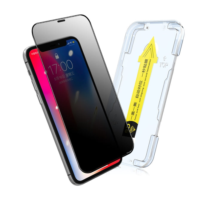 Película de vidrio templado antimiradas ENKAY Quick Stick, For iPhone 11 Pro / X / XS, For iPhone 11 / XR, For iPhone 11 Pro Max / XS Max