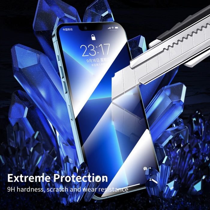 Película de vidrio templado antimiradas ENKAY Quick Stick, For iPhone 13 mini, For iPhone 13 / 13 Pro, For iPhone 13 Pro Max