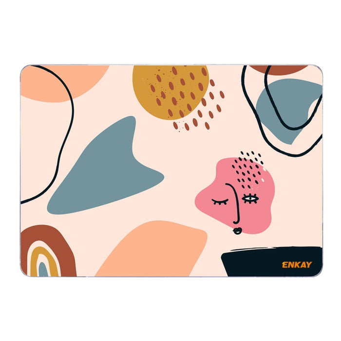 ENKAY Hat-Prince Geometry Pattern Laotop - Funda protectora de cristal para MacBook Pro de 14,2 pulgadas A2442 2021, For MacBook Pro 14.2 inch A2442 2021/A2779 2023/14 inch A3434 2025 (M5), For MacBook Pro 14.2 inch A2442 2021/A2779 2023