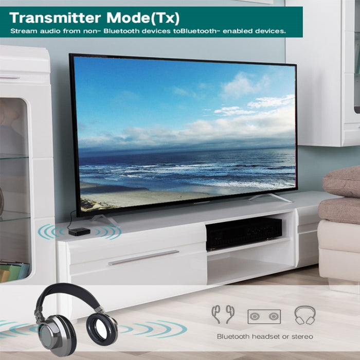RT01 Receptor y Transmisor Bluetooth 2 en 1 Manos Libres para Coche