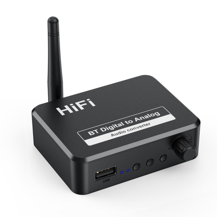 Receptor B35 Bluetooth 5.0 Convertidor de audio digital a analógico de 3,5 mm