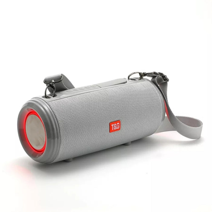 T&G TG537 RGB Light Altavoz Bluetooth impermeable portátil compatible con tarjeta FM / TF
