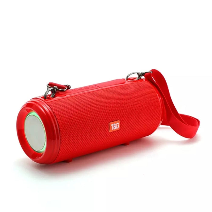 T&G TG537 RGB Light Altavoz Bluetooth impermeable portátil compatible con tarjeta FM / TF