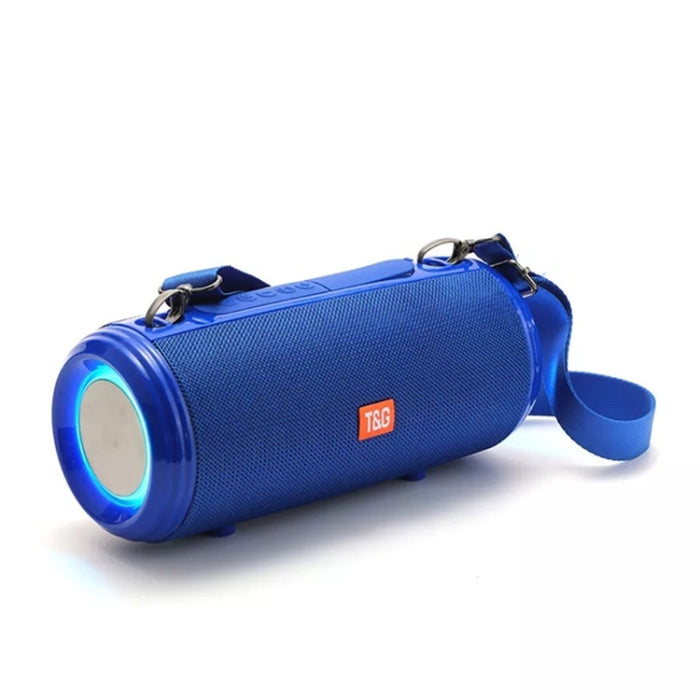 T&G TG537 RGB Light Altavoz Bluetooth impermeable portátil compatible con tarjeta FM / TF