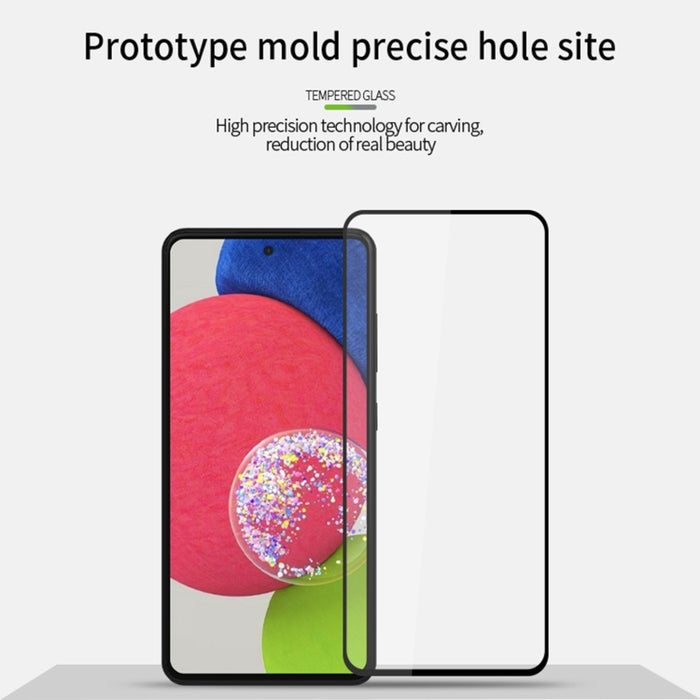Película completa de vidrio templado MOFI 9H 2.5D, For Samsung Galaxy A53 5G, For Samsung Galaxy A73 5G, For Xiaomi Poco M4 Pro 5G