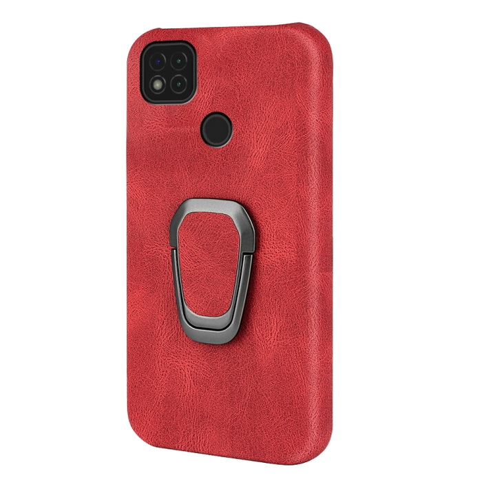 Funda de teléfono PU con soporte de anillo para Xiaomi Redmi 9C / Redmi 9 India / Redmi 9C NFC / Poco C3, For Xiaomi Redmi 9C