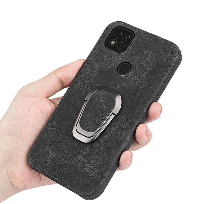Funda de teléfono PU con soporte de anillo para Xiaomi Redmi 9C / Redmi 9 India / Redmi 9C NFC / Poco C3, For Xiaomi Redmi 9C