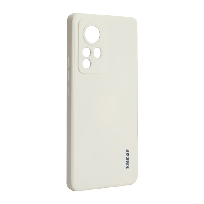 Para Xiaomi 12 / 12X / 12S ENKAY Funda de teléfono de silicona líquida suave a prueba de golpes, For Xiaomi 12 / 12X / 12S