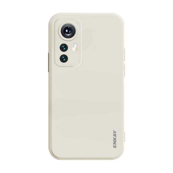 Para Xiaomi 12 / 12X / 12S ENKAY Funda de teléfono de silicona líquida suave a prueba de golpes, For Xiaomi 12 / 12X / 12S