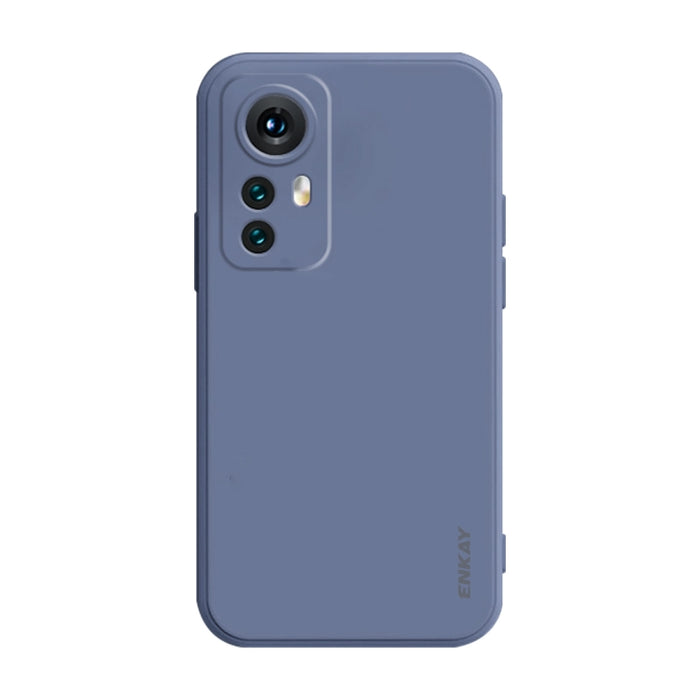 Para Xiaomi 12 / 12X / 12S ENKAY Funda de teléfono de silicona líquida suave a prueba de golpes, For Xiaomi 12 / 12X / 12S