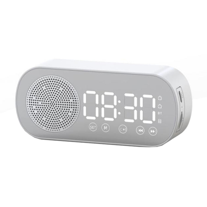 Z7 Digital Bluetooth 5.0 Altavoz Espejo multifunción Despertador Radio FM, Z7 (Black), Z7 (White), Z7 (Pink)