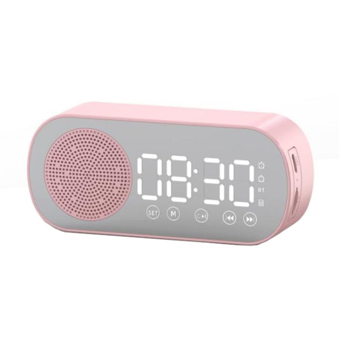 Z7 Digital Bluetooth 5.0 Altavoz Espejo multifunción Despertador Radio FM, Z7 (Black), Z7 (White), Z7 (Pink)