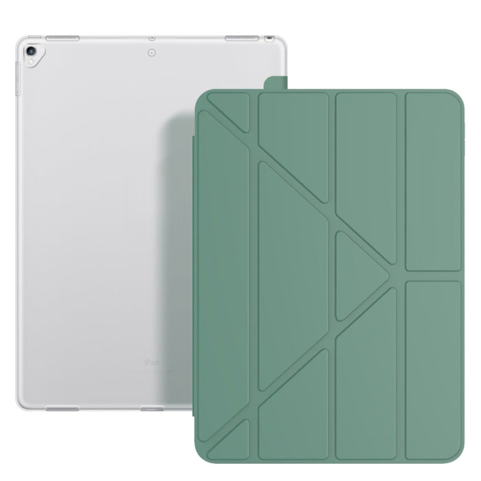 Estuche para tableta inteligente de cuero con tapa posterior de TPU plegable múltiple para iPad Pro 12.9 pulgadas 2015/2017