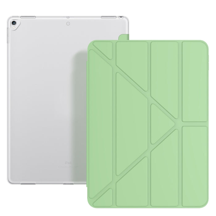 Estuche para tableta inteligente de cuero con tapa posterior de TPU plegable múltiple para iPad Pro 12.9 pulgadas 2015/2017