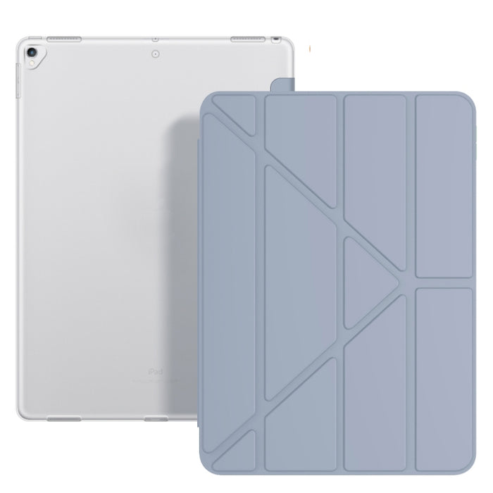 Estuche para tableta inteligente de cuero con tapa posterior de TPU plegable múltiple para iPad Pro 12.9 pulgadas 2015/2017