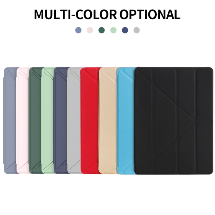 Estuche para tableta inteligente de cuero con tapa posterior de TPU plegable múltiple para iPad Pro 12.9 pulgadas 2015/2017