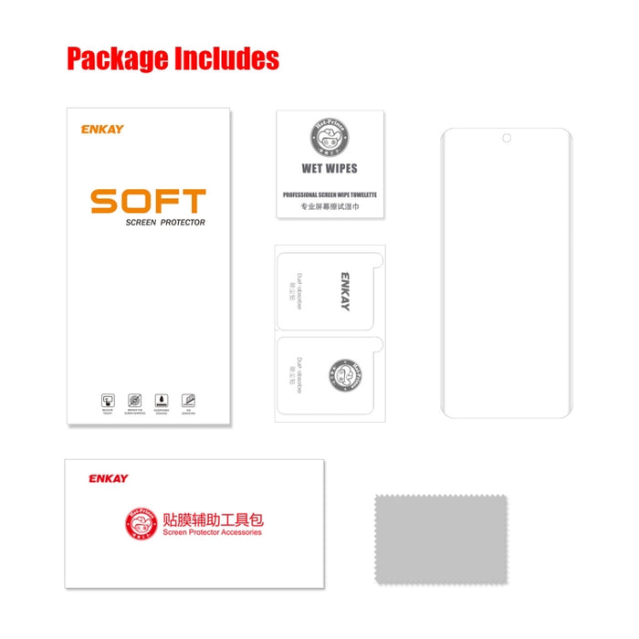 Para Xiaomi 12 Pro ENKAY 3D Curved Edge PET Hot Bending Soft Full Film, 1 PCS, 2 PCS, 5 PCS, 10 PCS