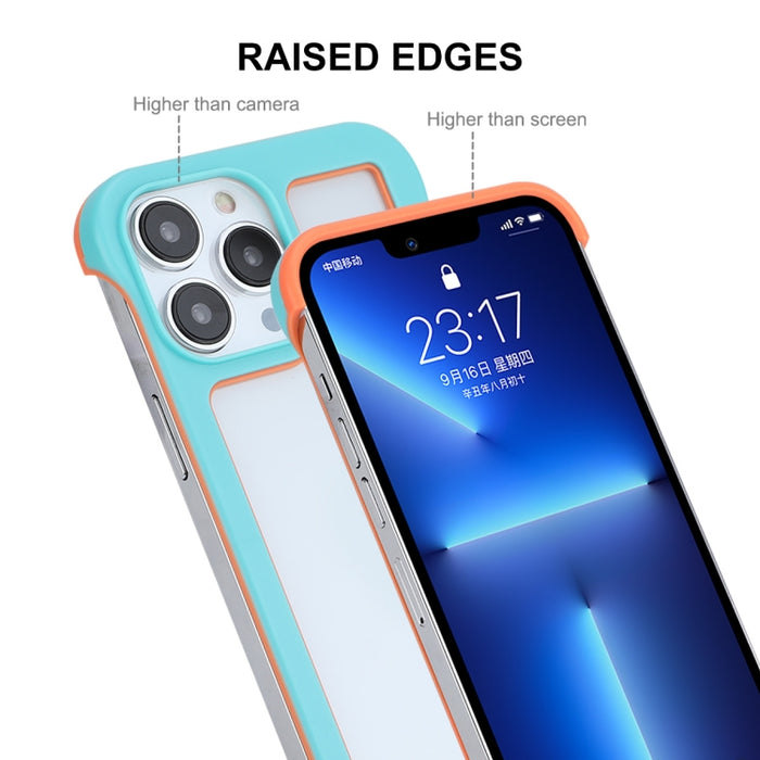 ENKAY Frameless Hollow PC Case + Glass Film para iPhone 13 Pro Max, For iPhone 13 Pro Max