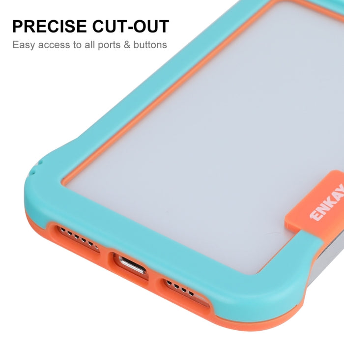 ENKAY Frameless Hollow PC Case + Glass Film para iPhone 13 Pro Max, For iPhone 13 Pro Max