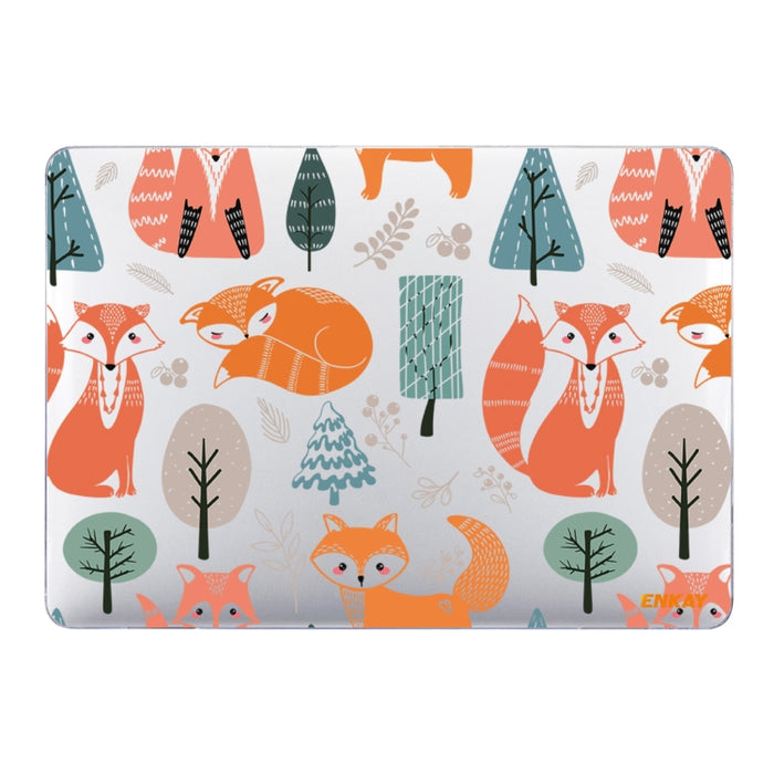 ENKAY Animal Series Patrón Laotop Funda protectora de cristal para MacBook Air 13.3 pulgadas A1932 / A2179 / A2337