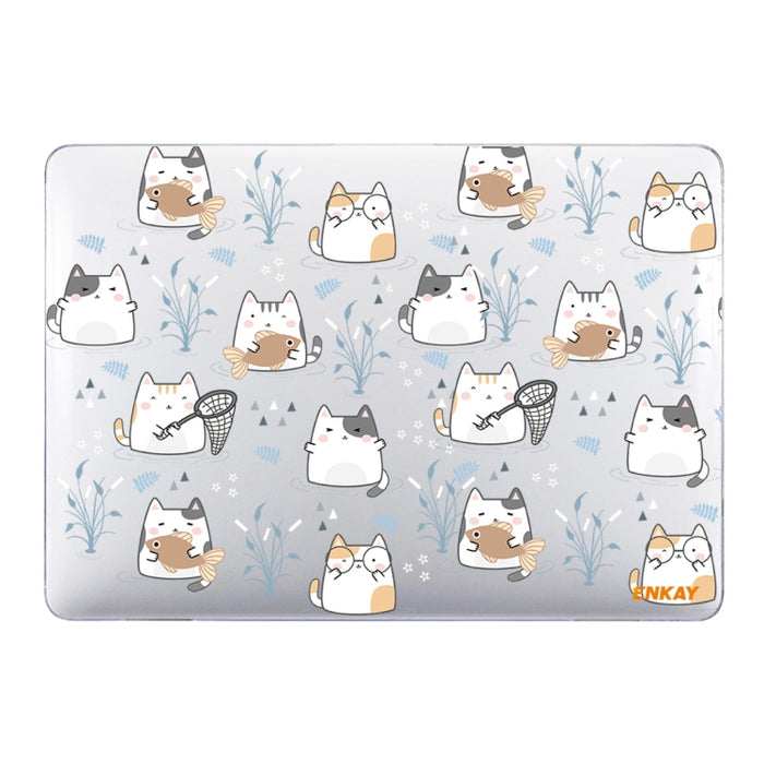 ENKAY Animal Series Patrón Laotop Funda protectora de cristal para MacBook Air 13.3 pulgadas A1932 / A2179 / A2337