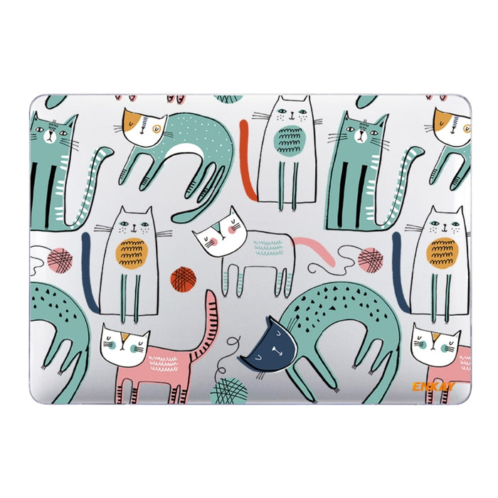 ENKAY Animal Series Patrón Laotop Funda protectora de cristal para MacBook Air 13.3 pulgadas A1932 / A2179 / A2337
