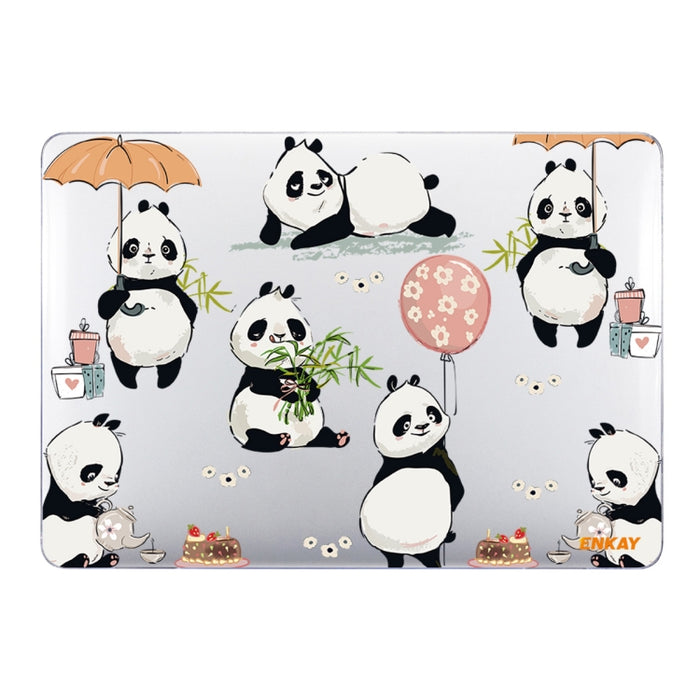 ENKAY Animal Series Patrón Laotop Funda protectora de cristal para MacBook Air 13.3 pulgadas A1932 / A2179 / A2337