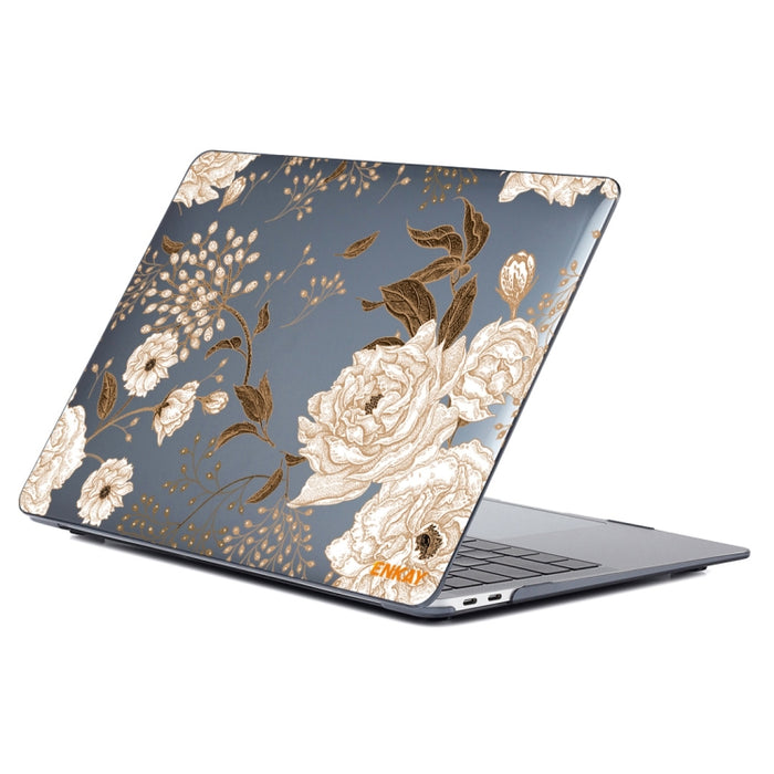 ENKAY Vintage Pattern Series Laotop Funda protectora de cristal para MacBook Pro 13.3 pulgadas A2251 / A2289 / A2338 2020, For MacBook Pro 13.3 inch A2251 / A2289 / A2338 2020