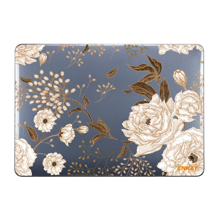 ENKAY Vintage Pattern Series Laotop Funda protectora de cristal para MacBook Pro 13.3 pulgadas A2251 / A2289 / A2338 2020, For MacBook Pro 13.3 inch A2251 / A2289 / A2338 2020