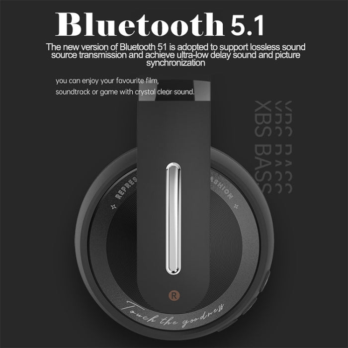 Auriculares estéreo inalámbricos Fingertime P6 Bluetooth 5.1 con micrófono, Negro, Blanco