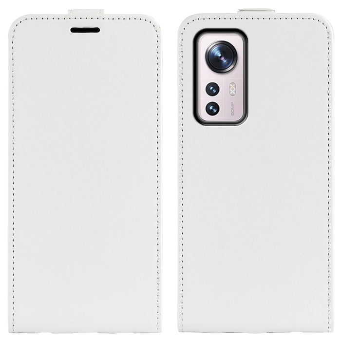 Para Xiaomi 12 R64 Funda de cuero con tapa vertical con textura, For Xiaomi 12