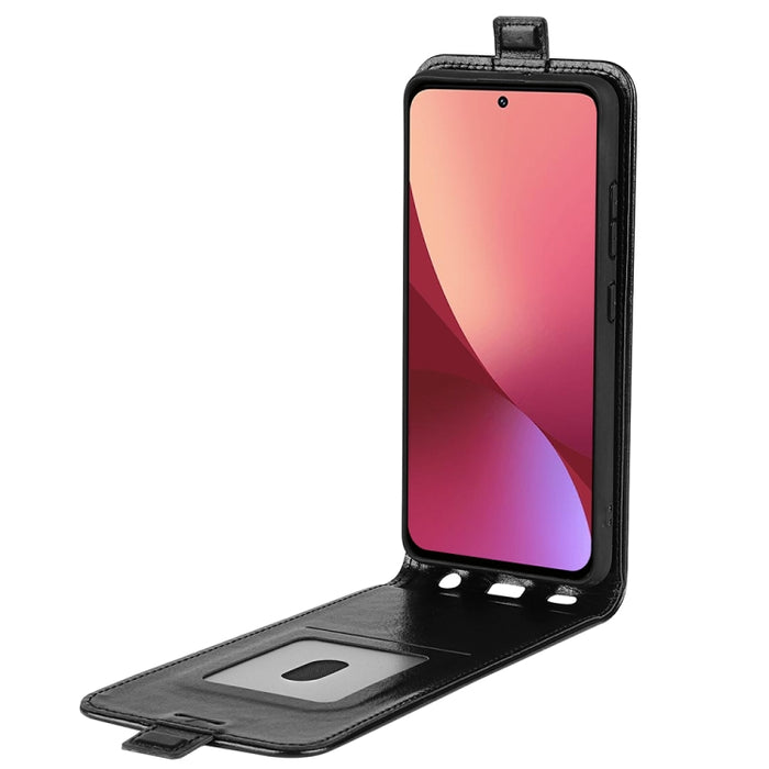Para Xiaomi 12 Pro R64 Textura Vertical Funda de cuero con tapa para teléfono, For Xiaomi 12 Pro