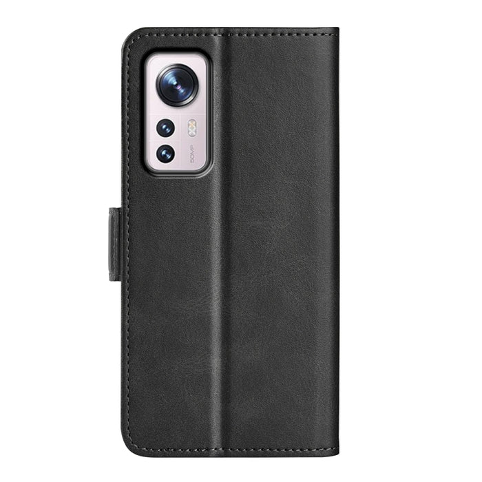 Para Xiaomi 12 Pro Funda de cuero con tapa y hebilla magnética de doble cara, For Xiaomi 12 Pro