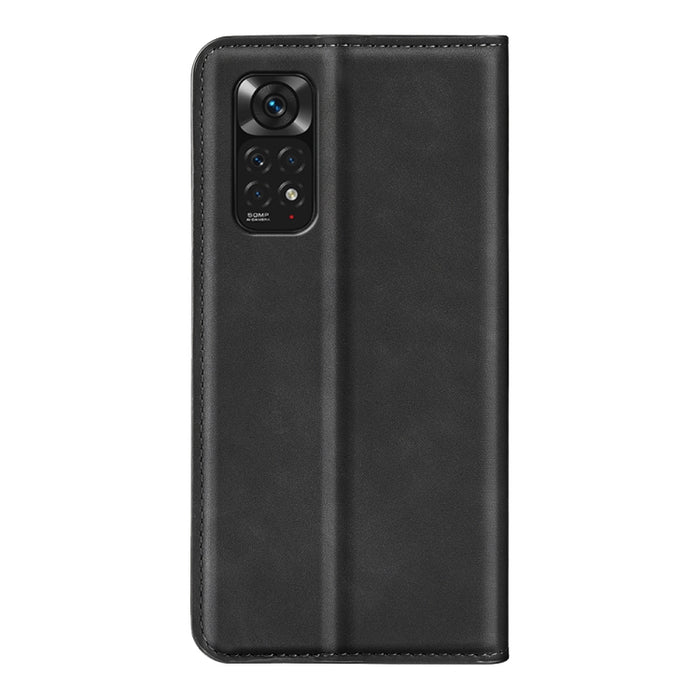 Para Xiaomi Redmi Note 11 4G / Note 11S Funda de teléfono de cuero con succión magnética de piel retro, For Xiaomi Redmi Note 11 4G