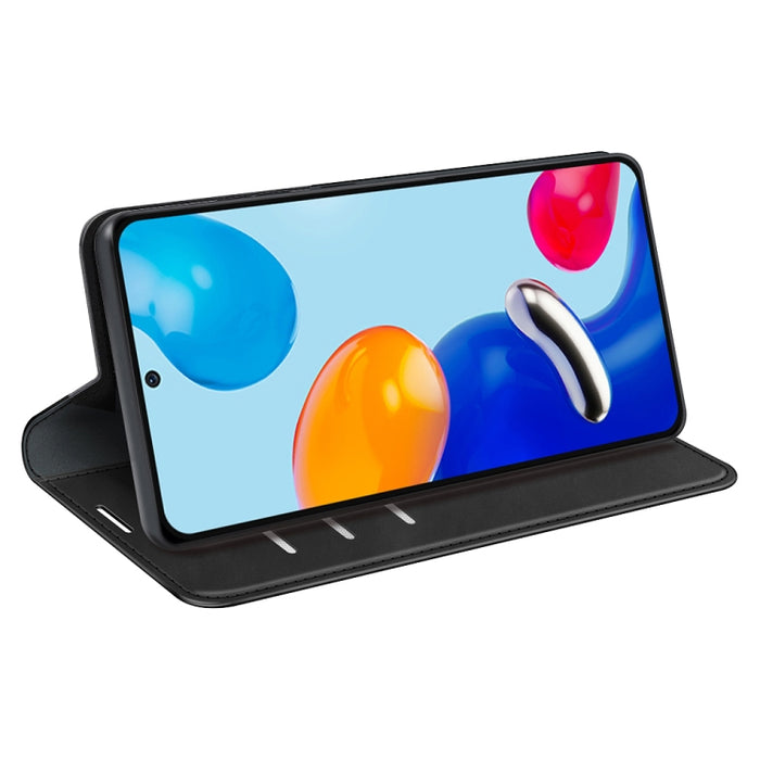 Para Xiaomi Redmi Note 11 4G / Note 11S Funda de teléfono de cuero con succión magnética de piel retro, For Xiaomi Redmi Note 11 4G